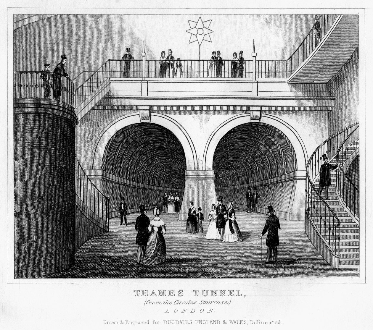 Thames Tüneli, Londra, 19. yüzyıl by Unbekannt