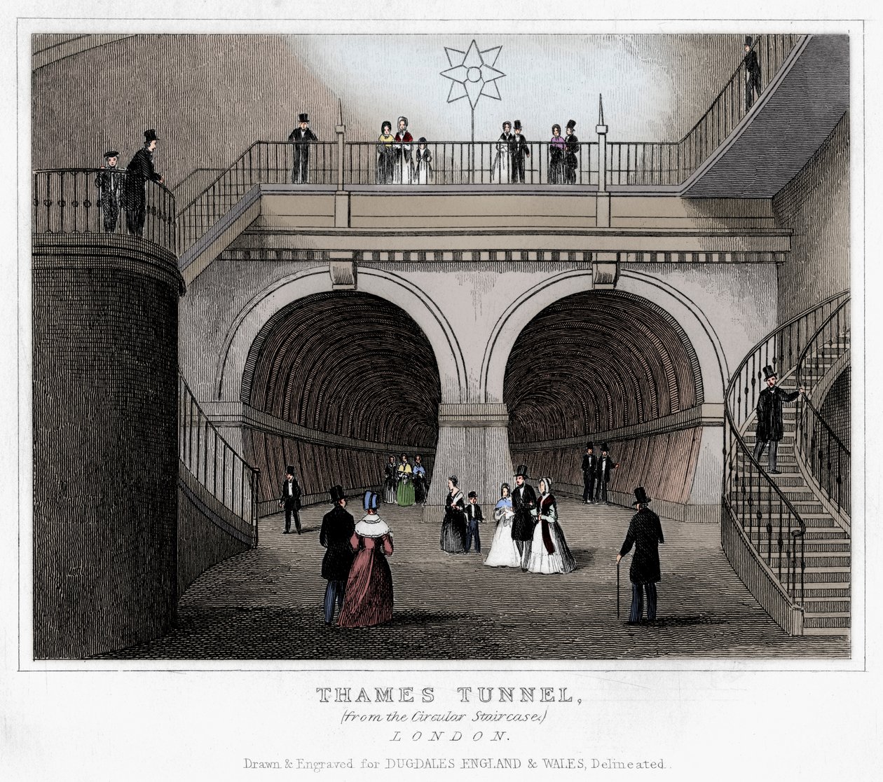 Thames Tüneli, Londra, 19. yüzyıl by Unbekannt