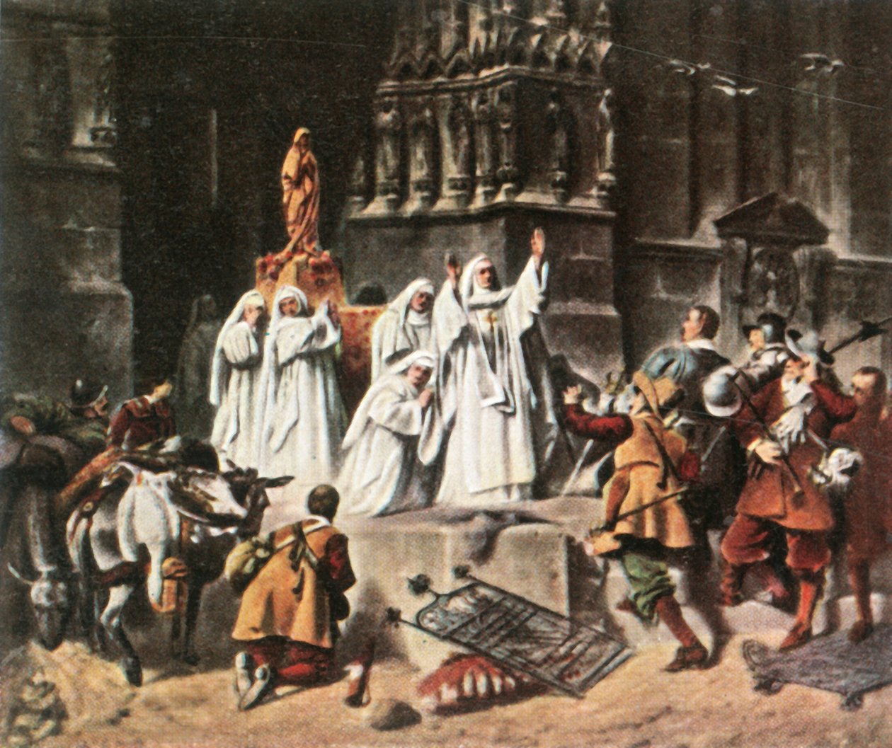 Frauenchiemsee Abbess, manastırını koruyor, 1632, 1936. by Unbekannt