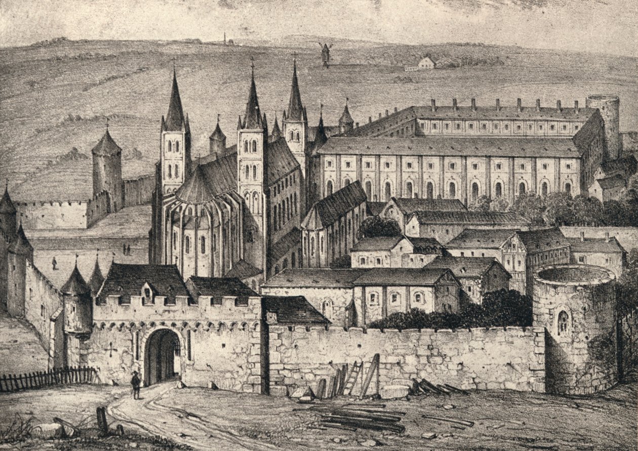14. Yüzyılda St Germain-des-Prés Manastırı, 1915 by Unbekannt