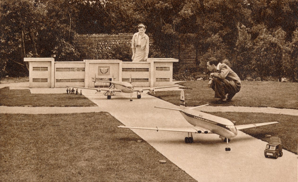Havaalanı, Model Köy, West Cliff, Ramsgate, Kent, 1950
