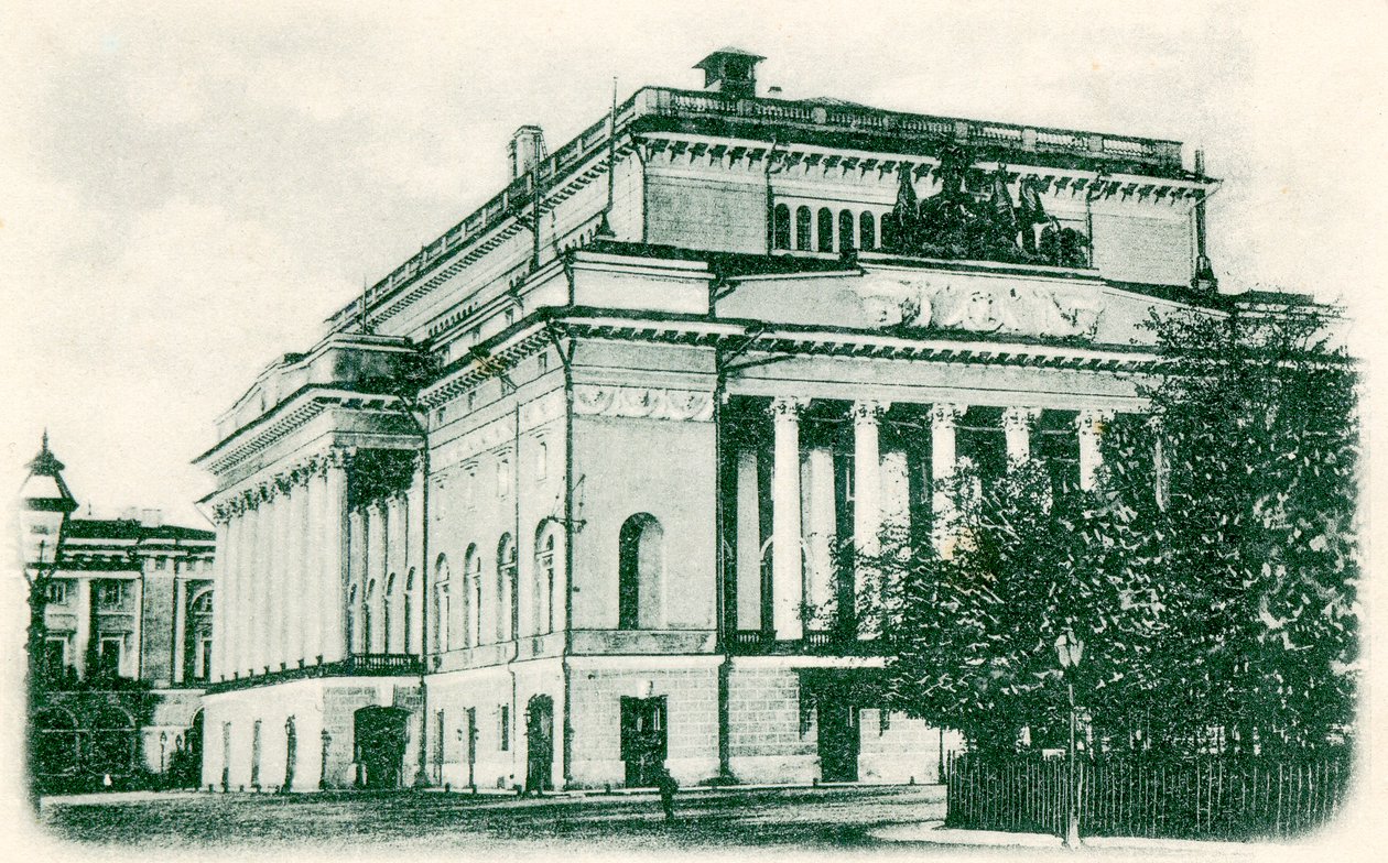 Alexandrinsky Tiyatrosu, Saint Petersburg, Rusya, 1890
