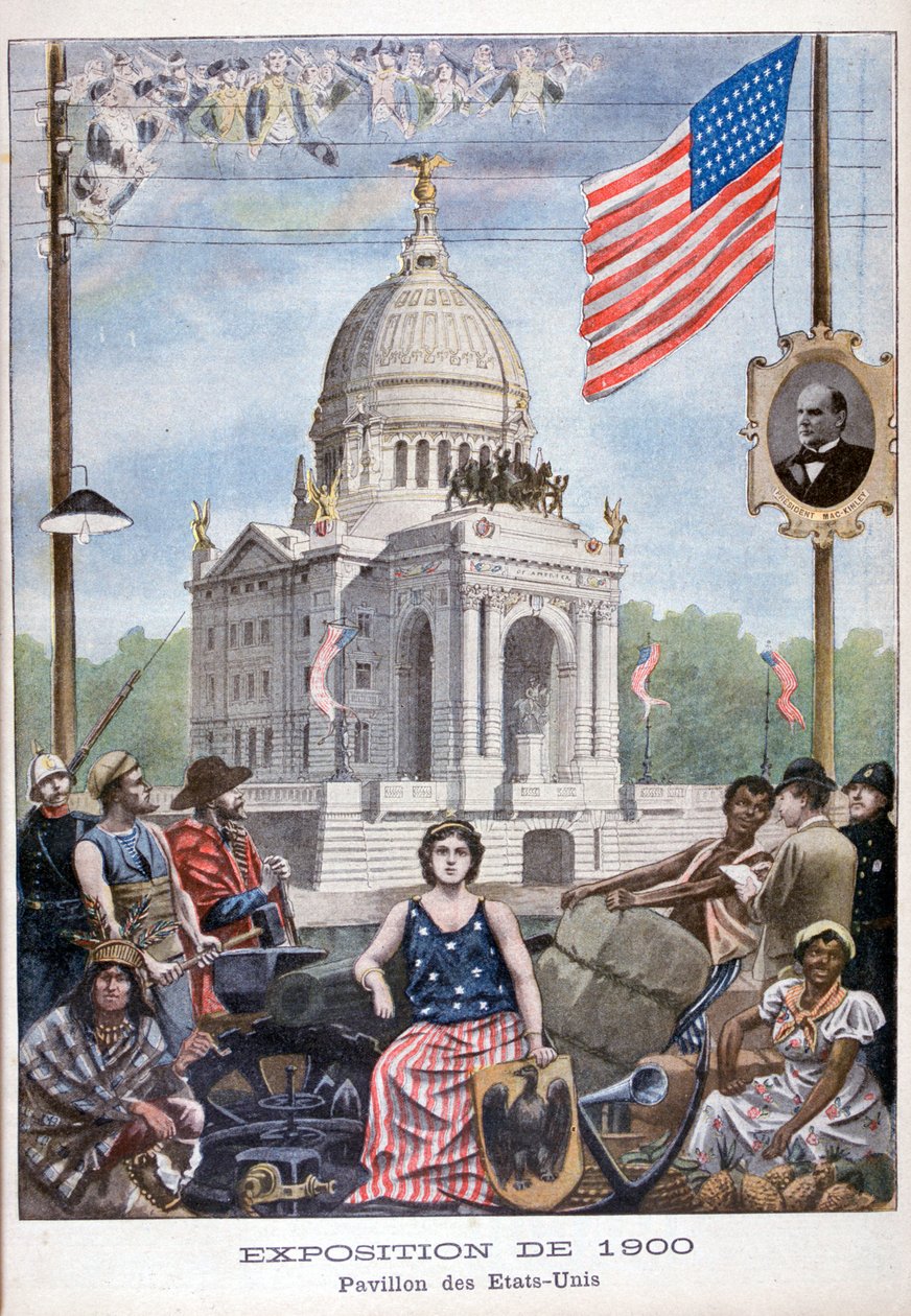1900 Evrensel Sergisindeki Amerikan pavyonu, Paris, 1900 by Unbekannt