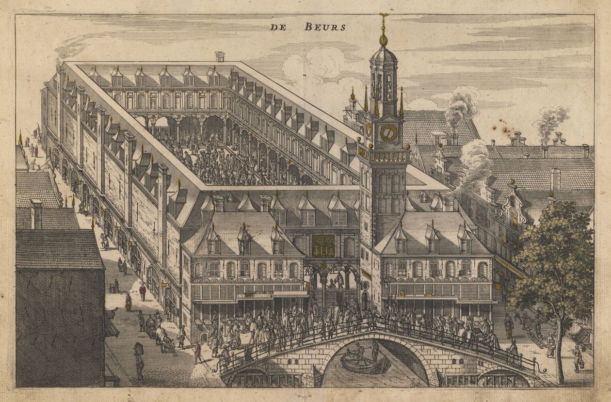 Amsterdam Menkul Kıymetler Borsası, 17. Yüzyılın Başları. by Unbekannt