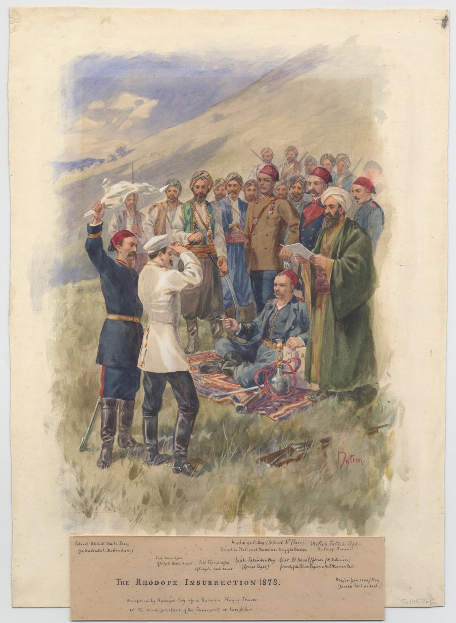 Nisan Ayaklanması 1878. İsyancıların karargahındaki müzakereler, 1878 by Unbekannt
