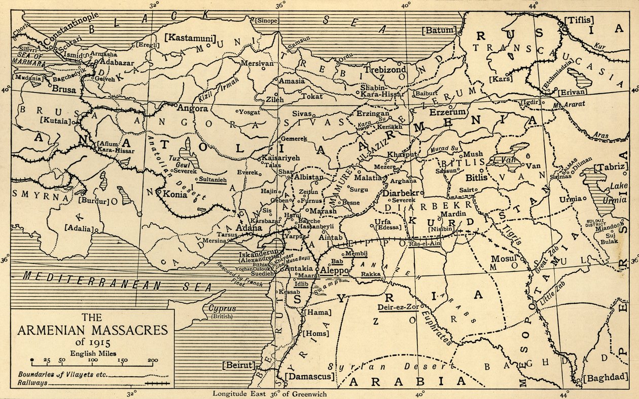 1915 Ermeni Katliamları, Birinci Dünya Savaşı, c1920. by Unbekannt