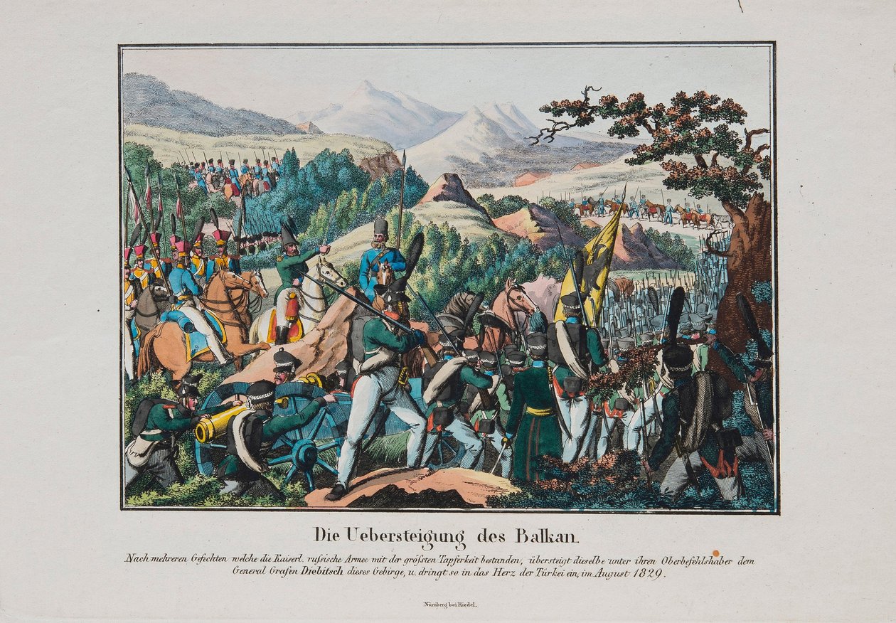 Balkanları geçen Graf İvan İvanoviç Diebitsch Ordusu, c. 1830 by Unbekannt