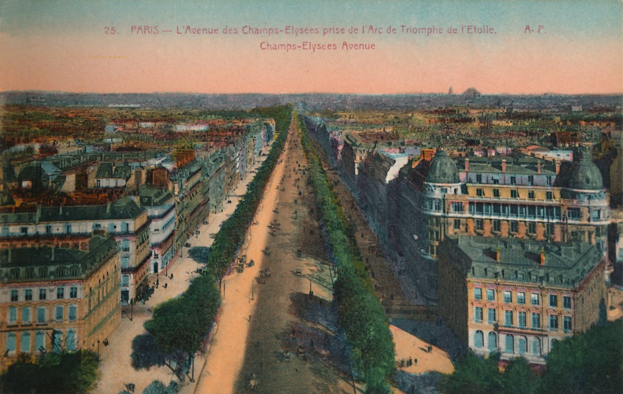 Avenue des Champs-Elysees, Paris, c1920 by Unbekannt