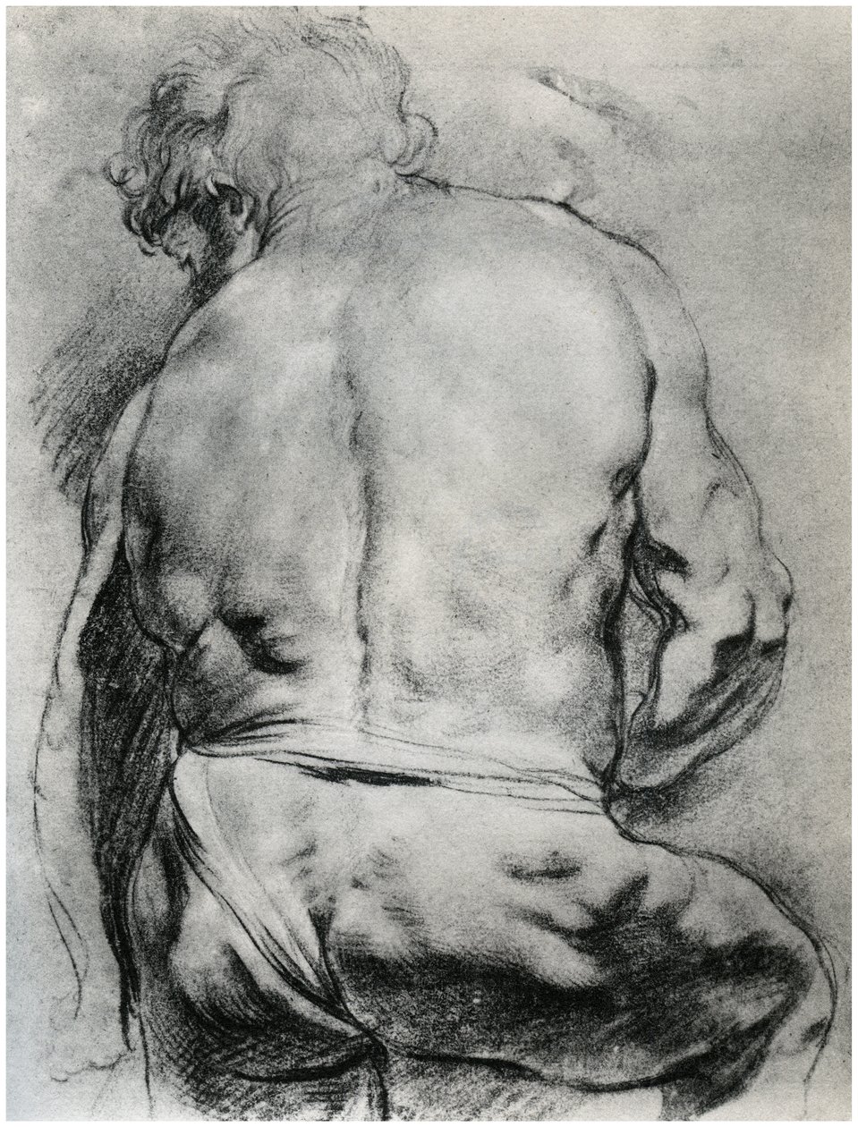 Çıplak Bir Adamın Sırtı, c1610 1958 by Unbekannt