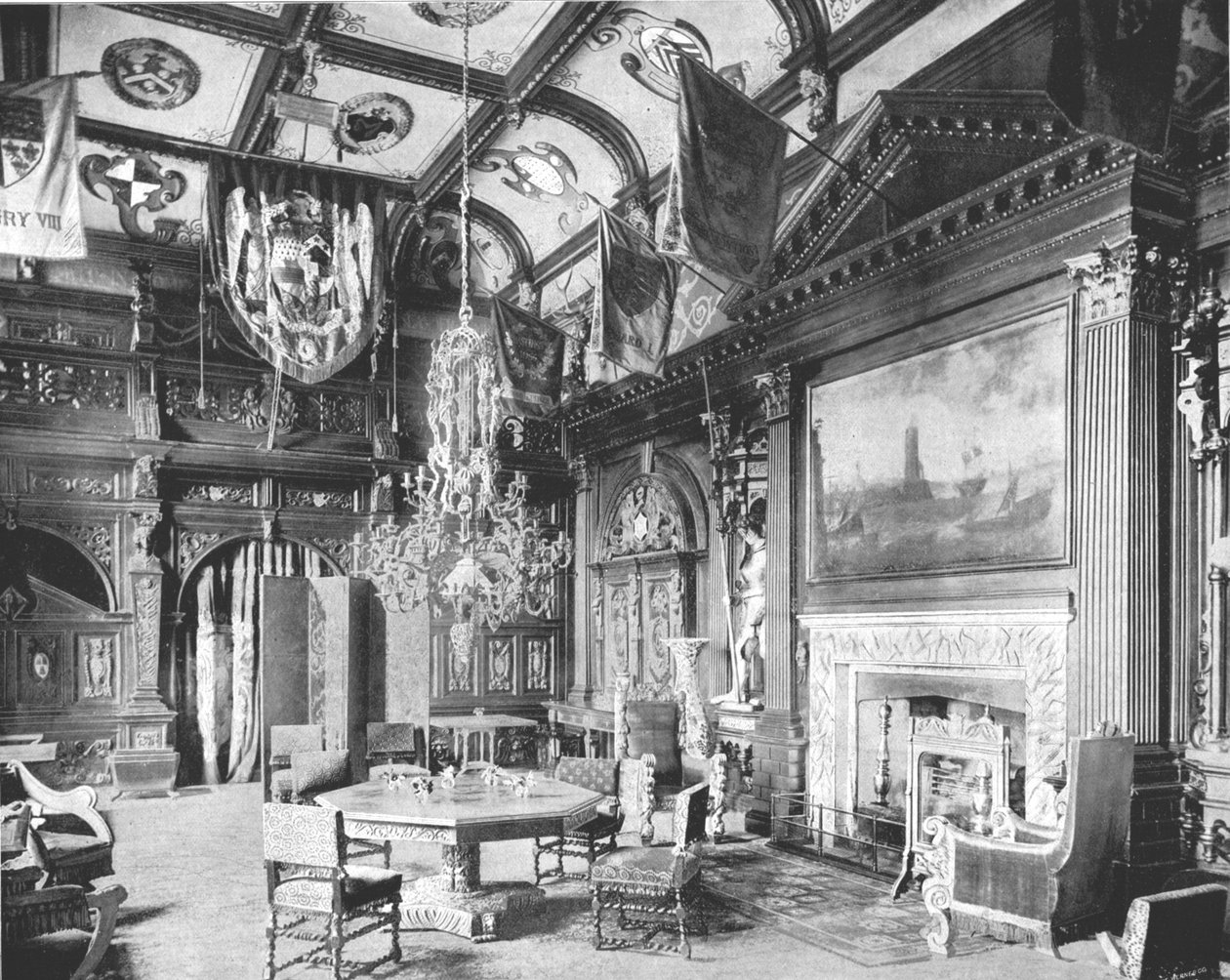 Ziyafet Salonu, Knebworth House, Hertfordshire, 1894. by Unbekannt