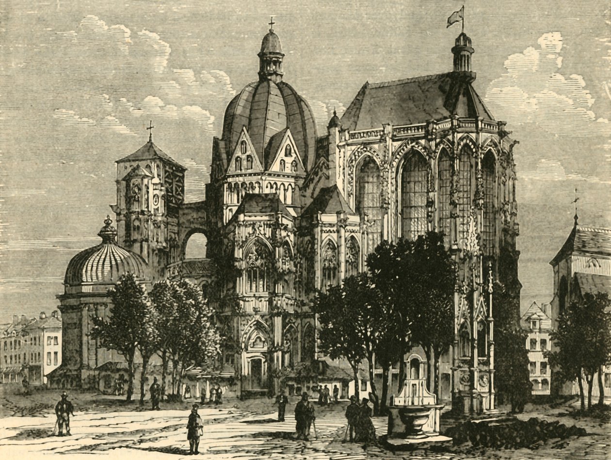 Aachen Bazilikası veya Aix-La-Chapelle, 1890. by Unbekannt