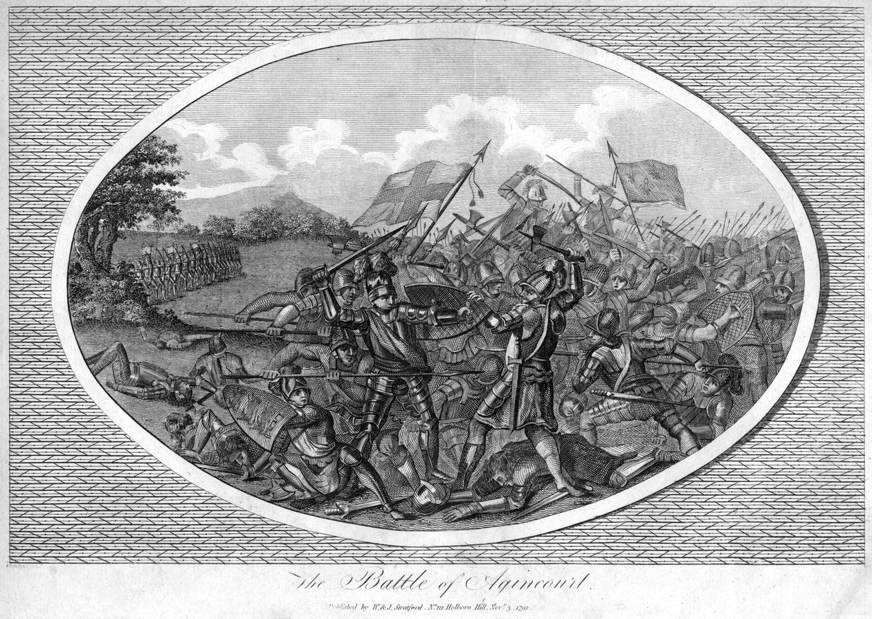 Agincourt Savaşı, 1415, 1792 by Unbekannt