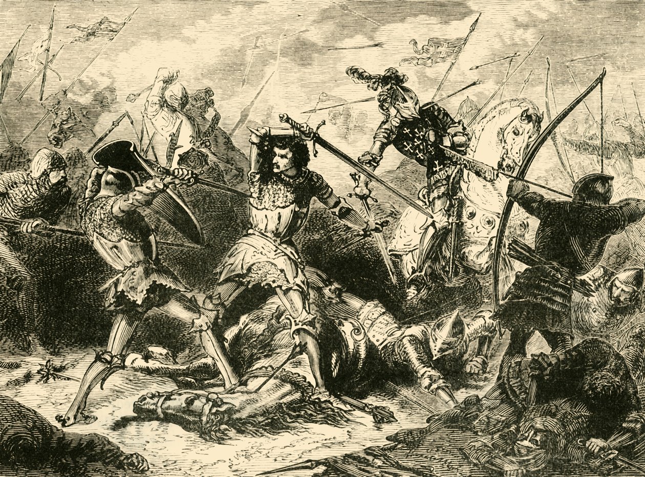 Agincourt Savaşı, 1415, 1890. by Unbekannt