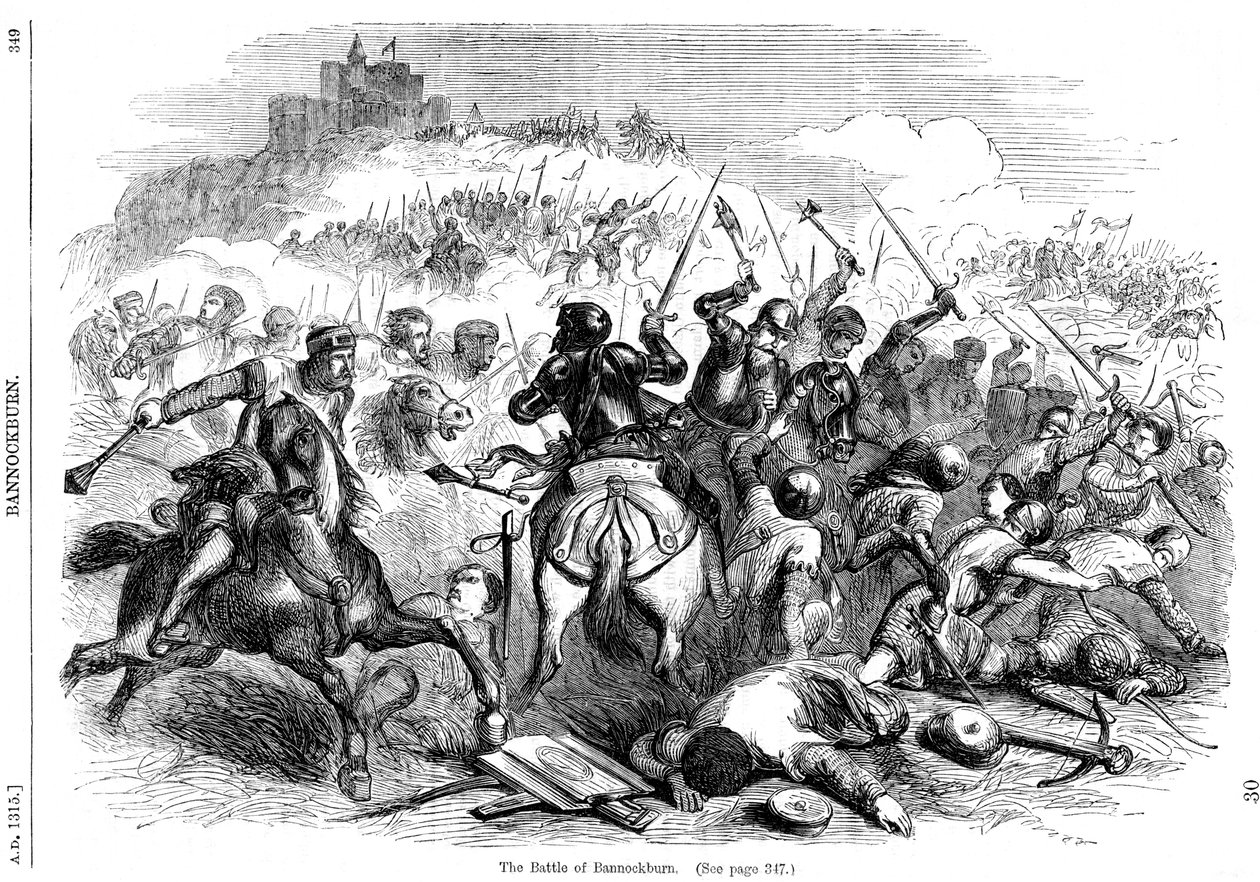 Bannockburn Savaşı, 24 Haziran 1314 by Unbekannt