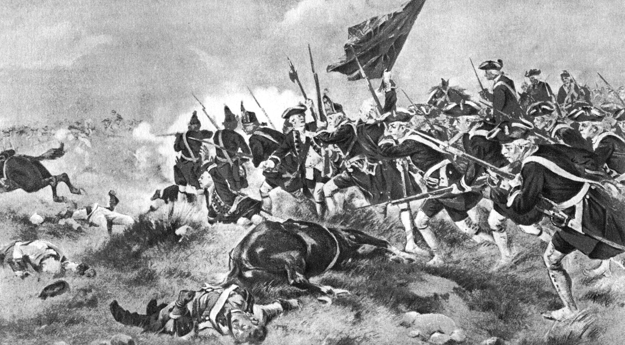 Dettingen Savaşı, 16 Haziran 1743, 1910 by Unbekannt