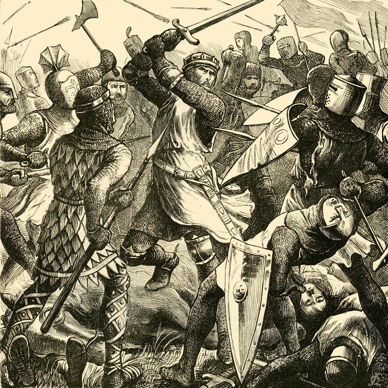 Evesham Savaşı: De Montforts Son Direniş, 1265, 1890. by Unbekannt