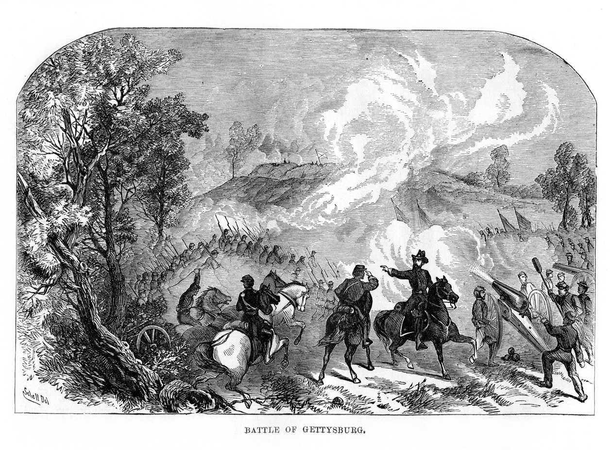 Gettysburg Savaşı, Amerikan İç Savaşı, 1-3 Temmuz 1863, 1872 by Unbekannt