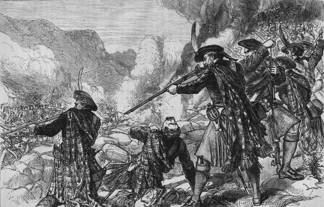 Glenshiel Savaşı, 10 Haziran 1719, c1880 by Unbekannt