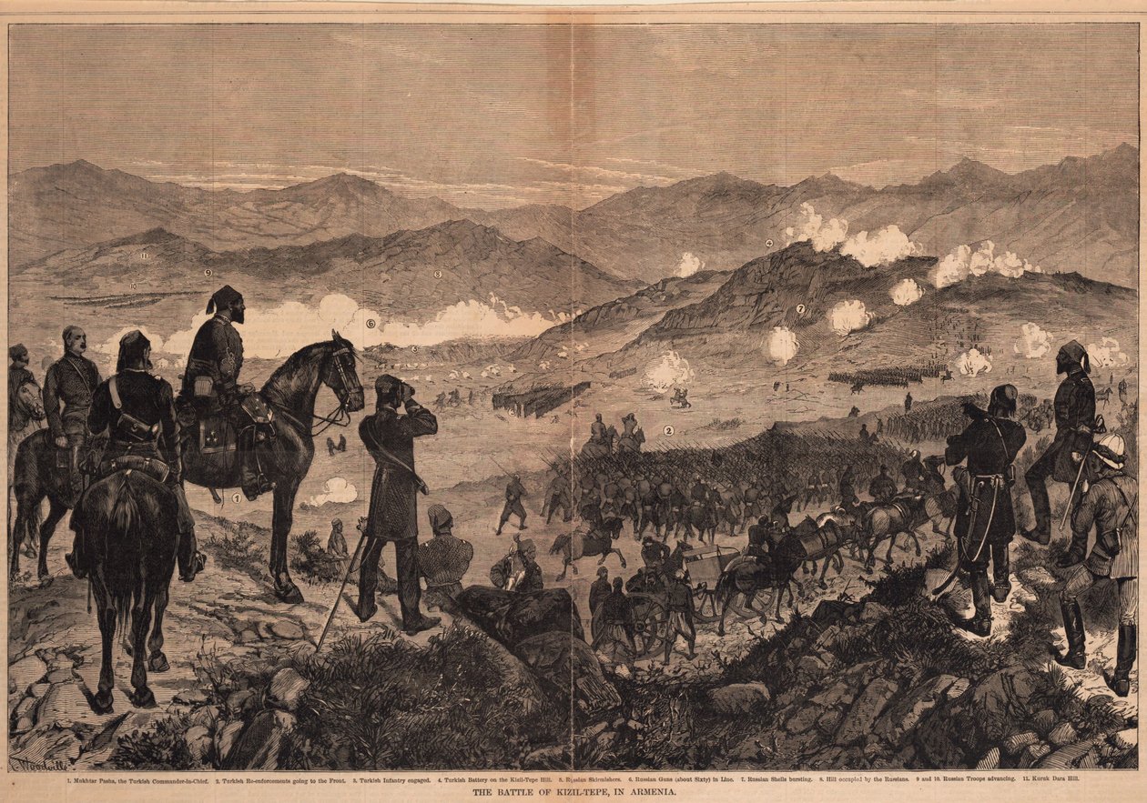 25 Haziran 1877, 1877 Kızıl Tepe Savaşı by Unbekannt