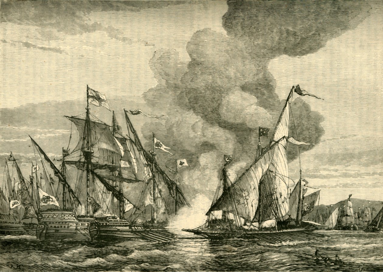 İnebahtı Savaşı, 1571, 1890. by Unbekannt