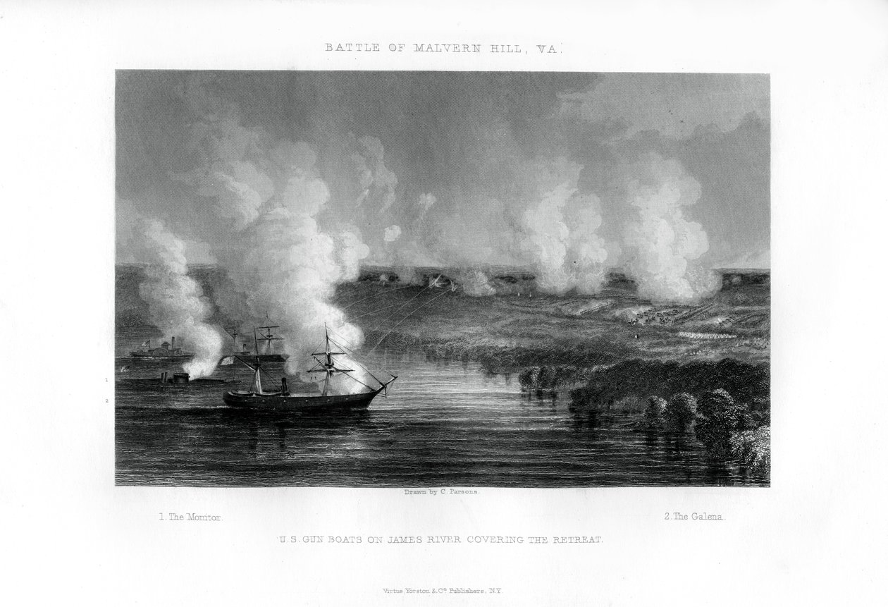 Malvern Hill Savaşı, Virginia, 1 Temmuz 1862 1862-1867 by Unbekannt