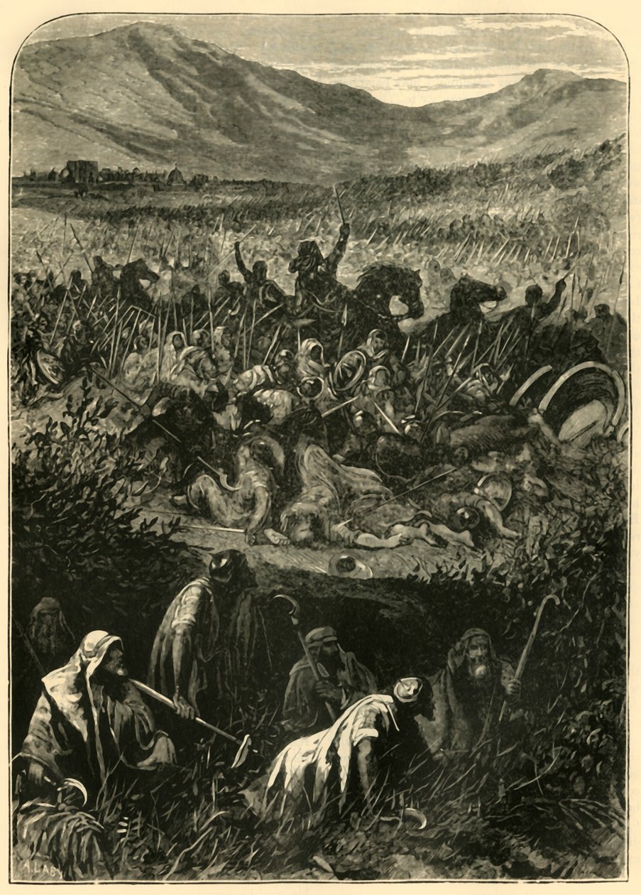 Michmash Savaşı, 1890. by Unbekannt