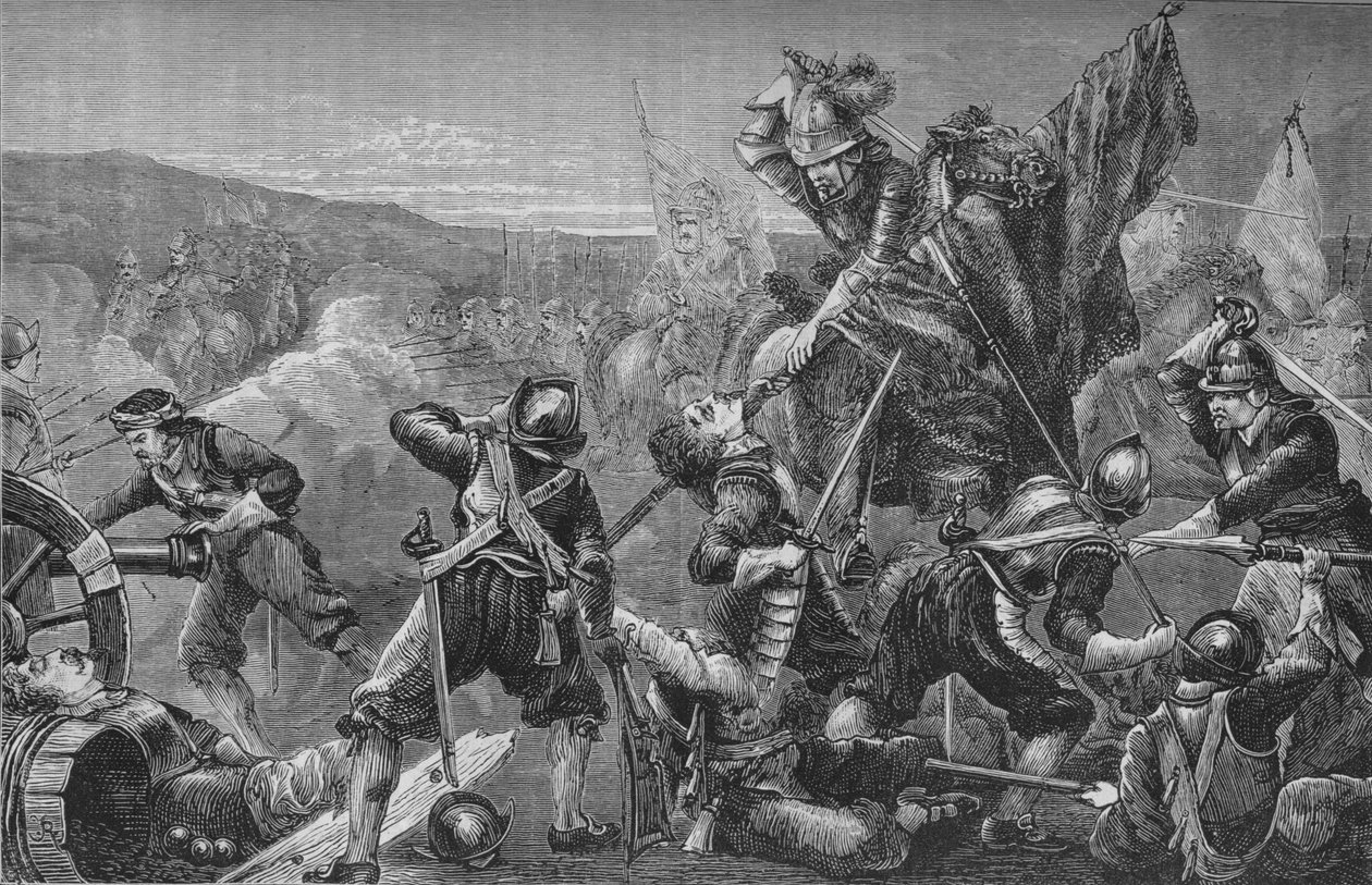 Naseby Savaşı, 14 Haziran 1645, c1880 by Unbekannt