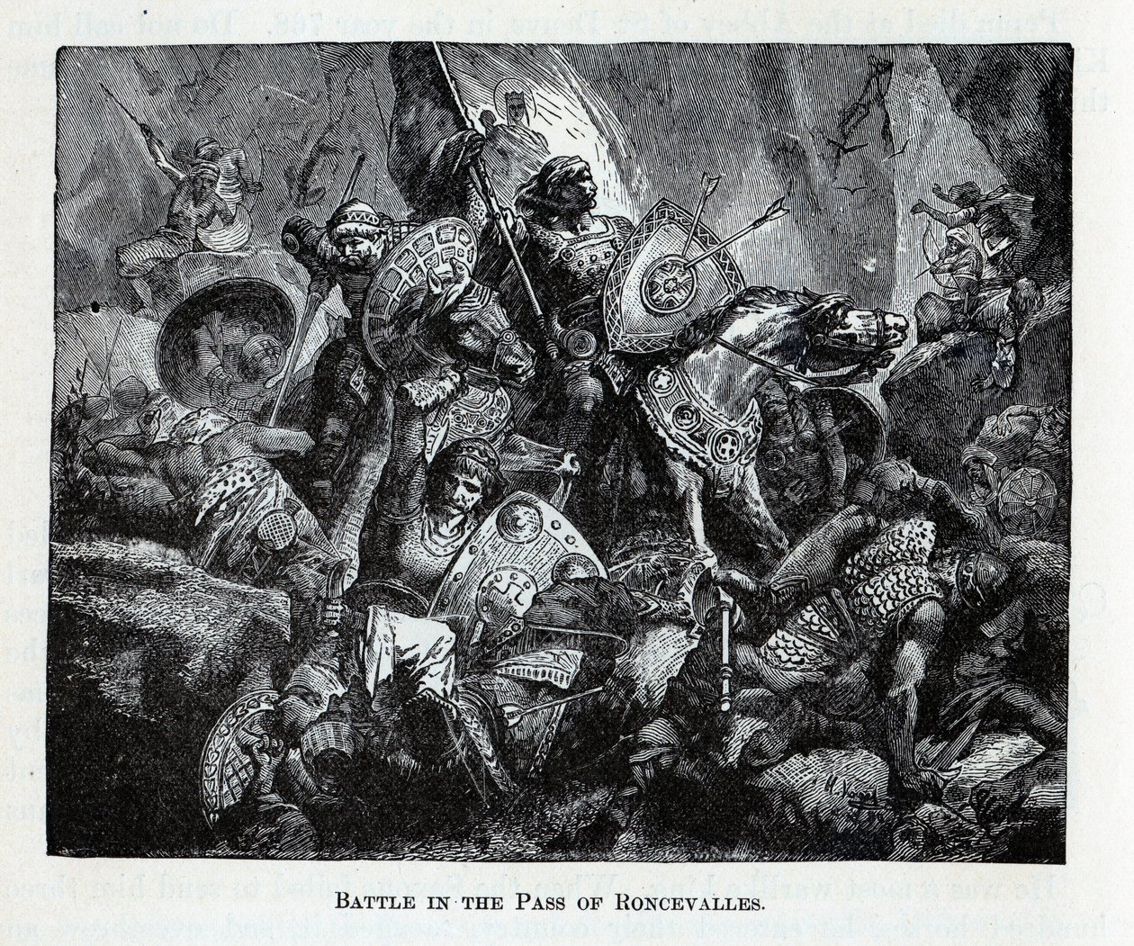 Roncevaux Geçidi Savaşı, 1882 by Unbekannt