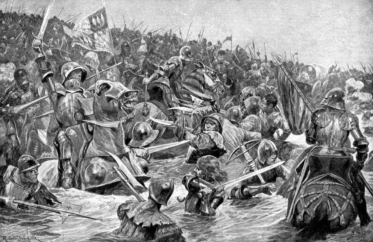 Towton Savaşı, 29 Mart 1461, c1920 by Unbekannt
