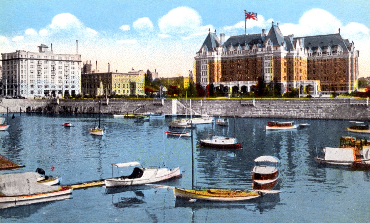 Belmont Binası, Union Club ve Empress Hotel, Victoria, British Columbia, Kanada, c1900s by Unbekannt