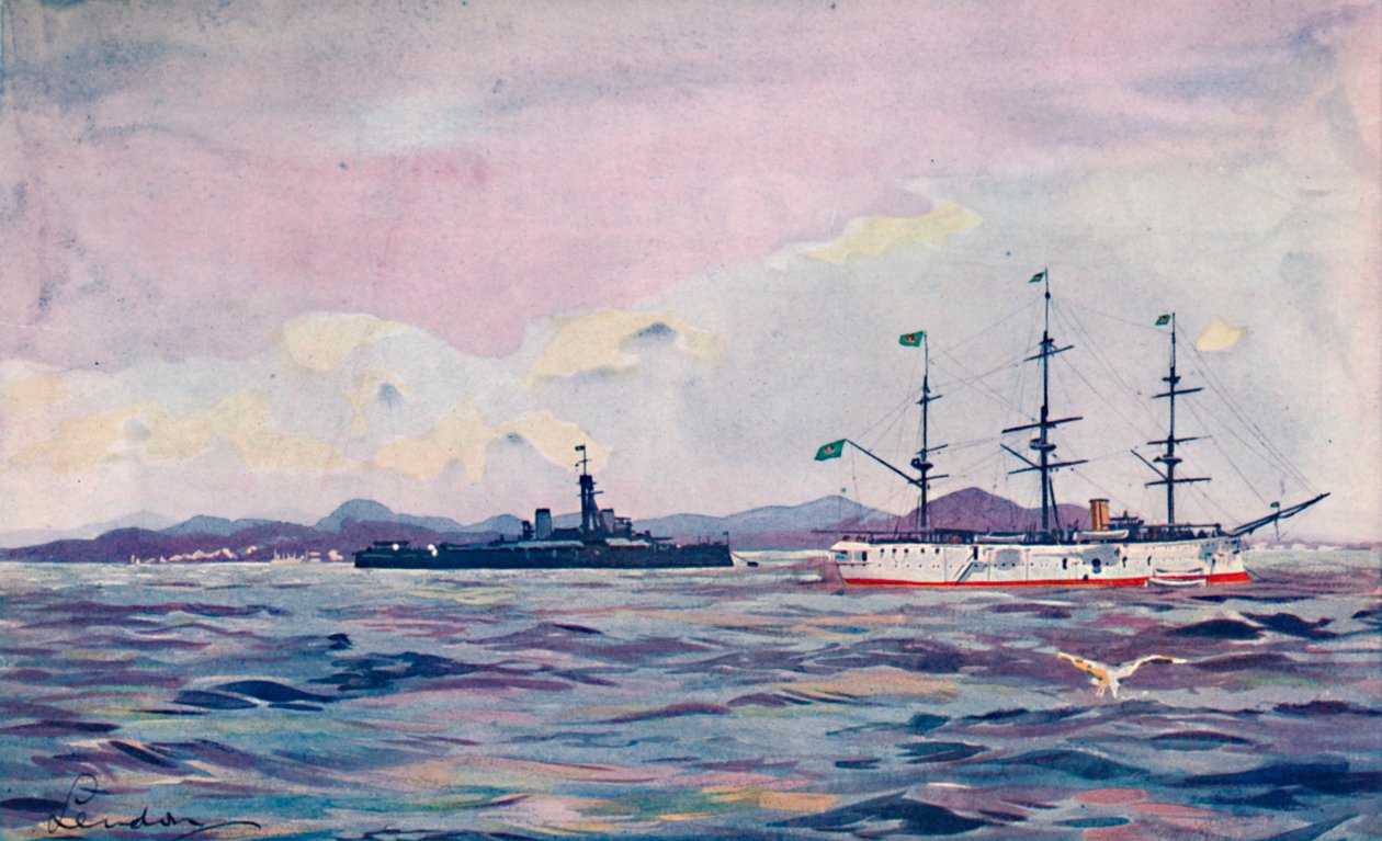 Benjamin Constant Eğitim Kruvazörü ve Rio Limanı