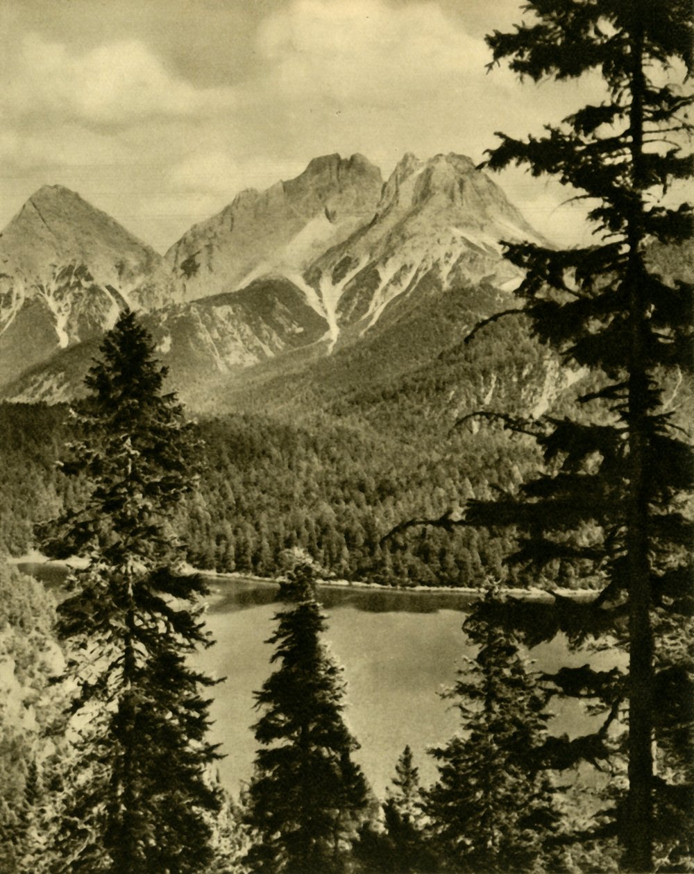 Blindsee ve Fern Geçidi, Tirol, Avusturya, c1935. by Unbekannt