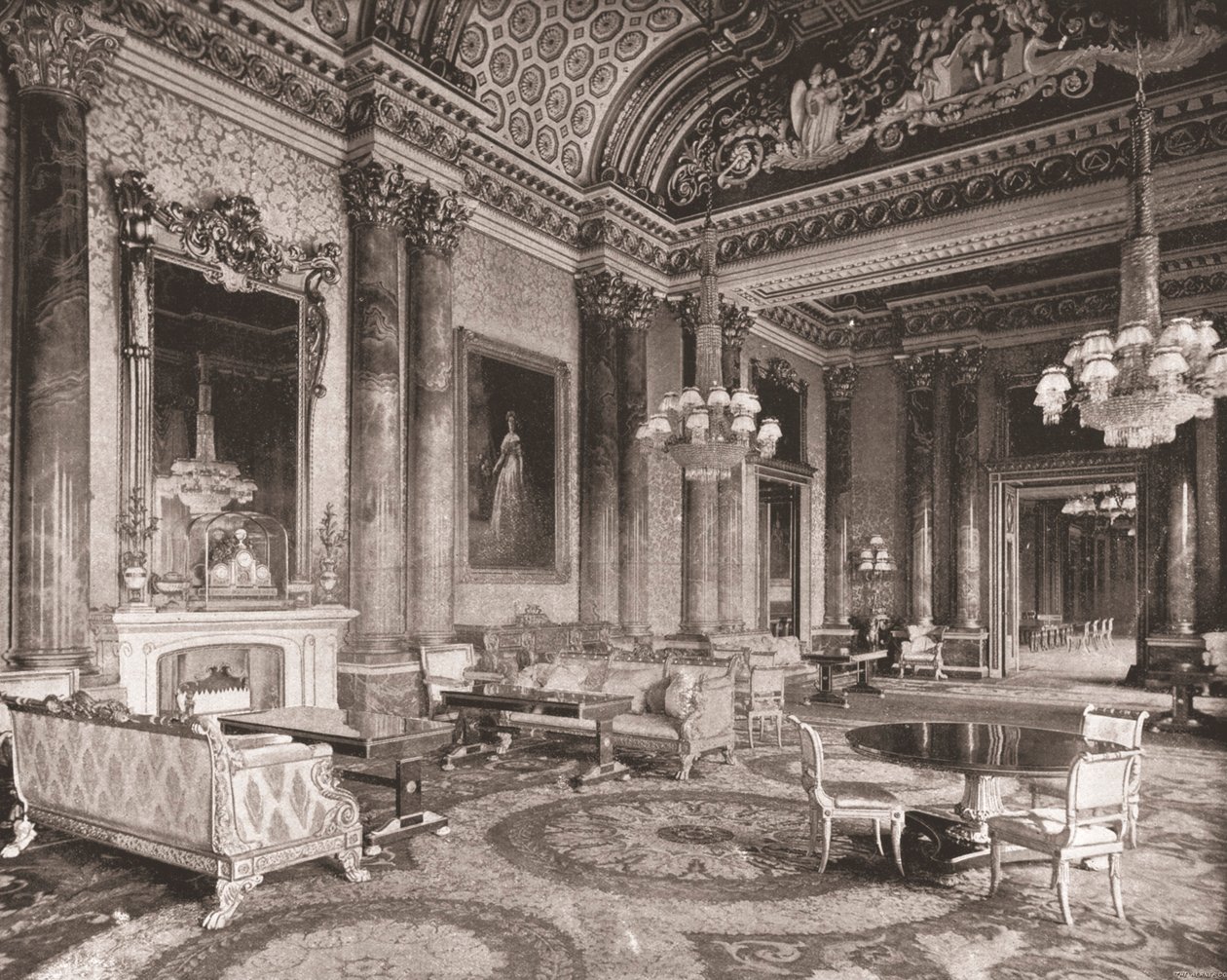 Mavi Çizim Odası, Buckingham Sarayı, Londra, 1894. by Unbekannt
