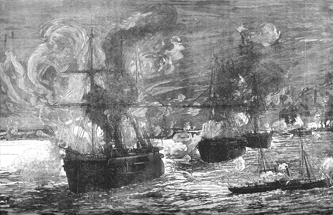 İskenderiye Bombardımanı, 1882, c1882-85 by Unbekannt