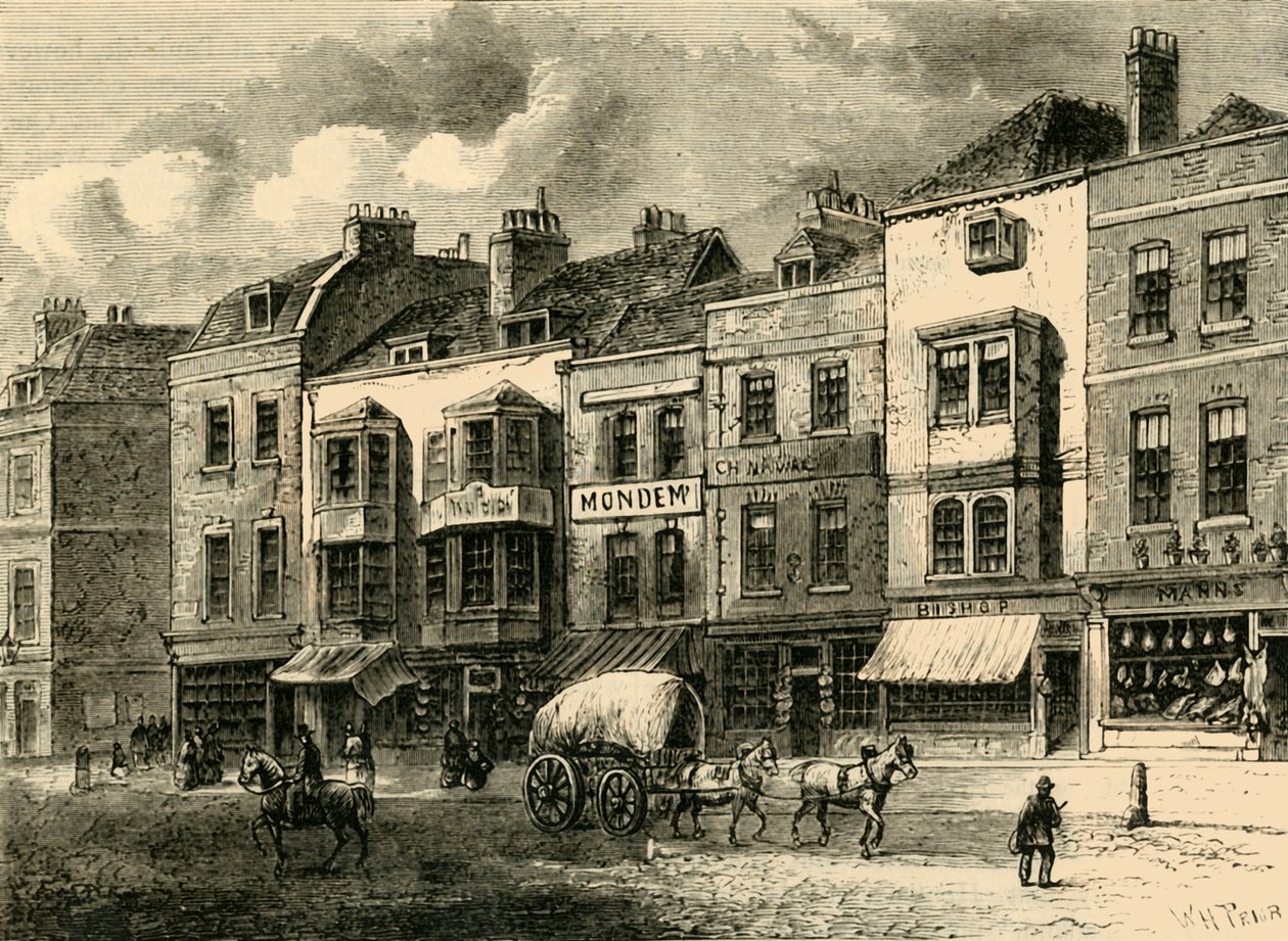 The Borough, High Street, 1825, c1878. by Unbekannt