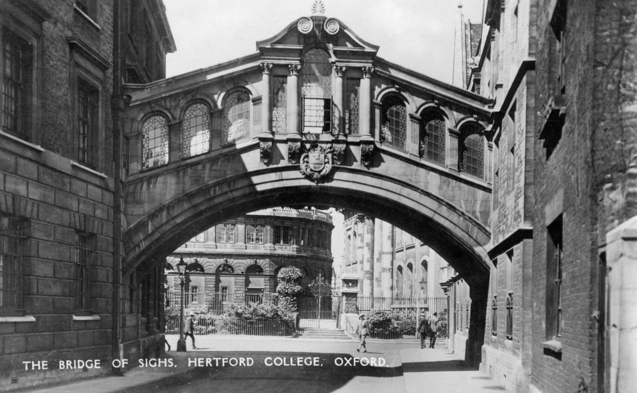 Ahlar Köprüsü, Hertford Koleji, Oxford Üniversitesi, Oxford, 20. yüzyılın başları by Unbekannt