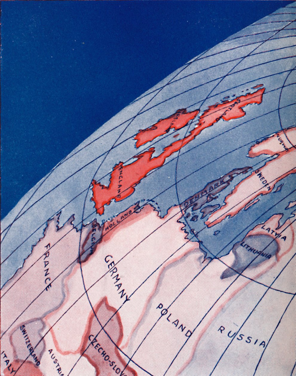 Britanya Adaları ve Kuzey Avrupa, 1935 yaz ortası günü sabah 6
