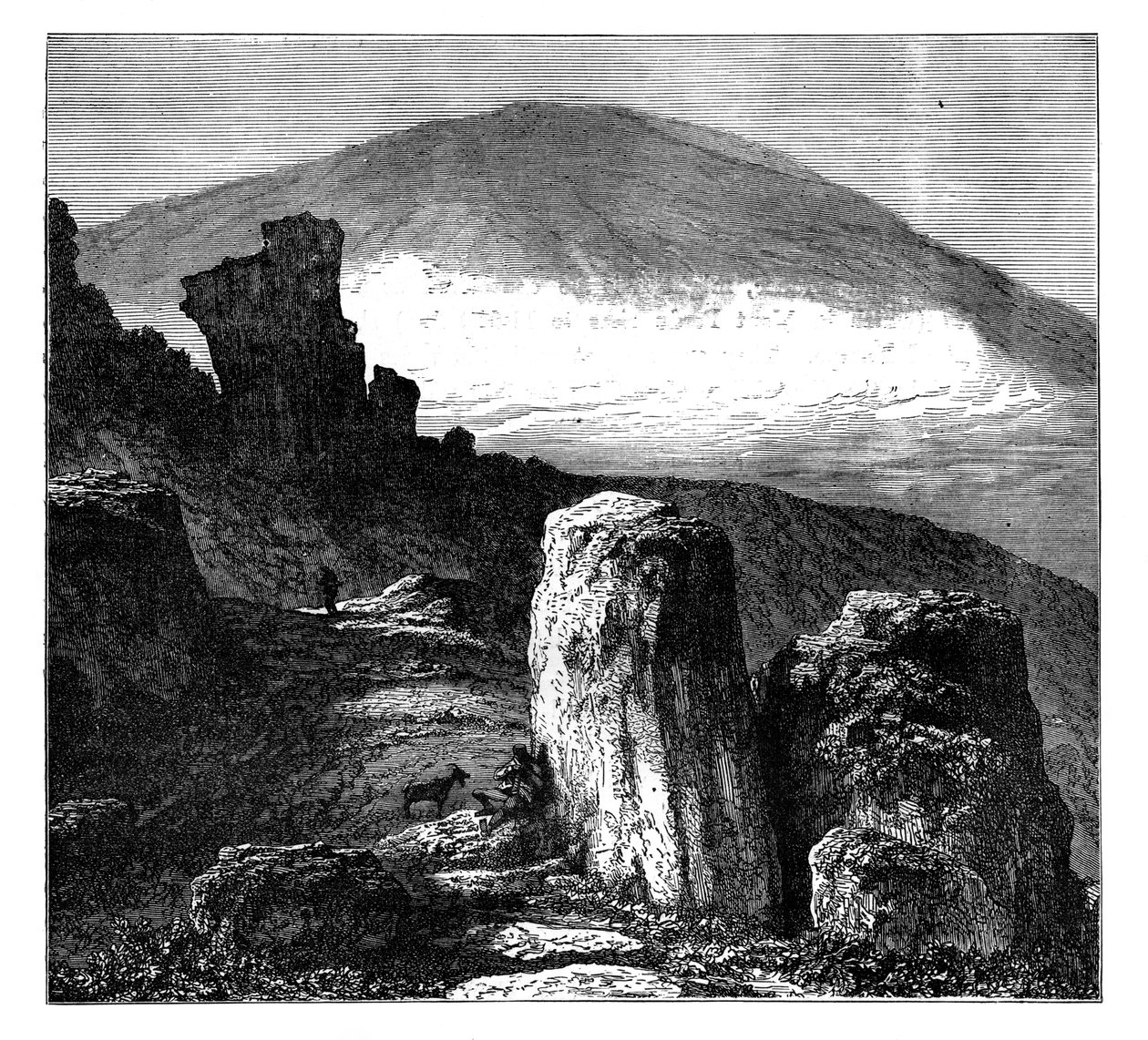 Brocken veya Blocksberg, Harz Dağları, Almanya, c1890 by Unbekannt