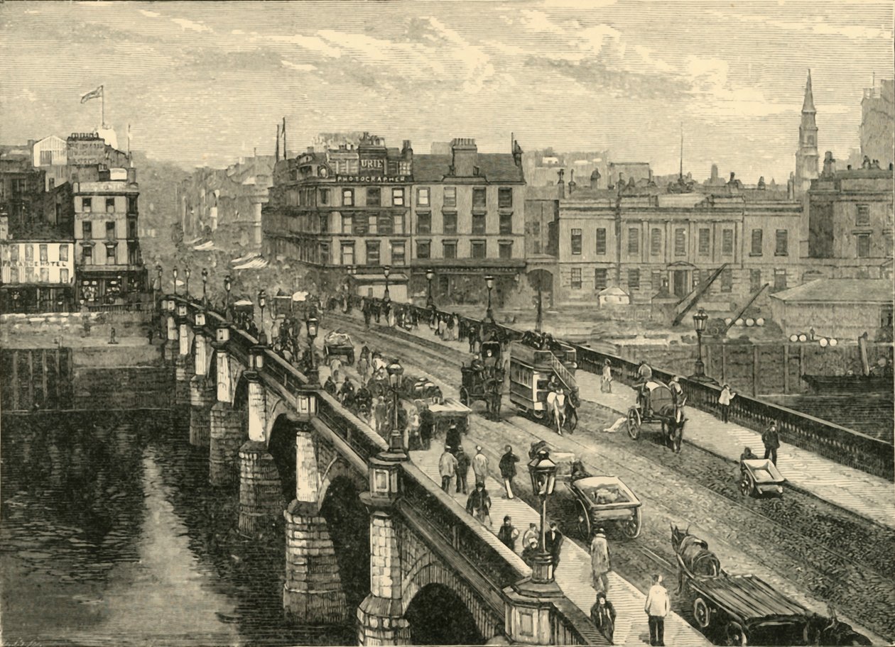 Broomielaw Köprüsü, Glasgow, 1898. by Unbekannt