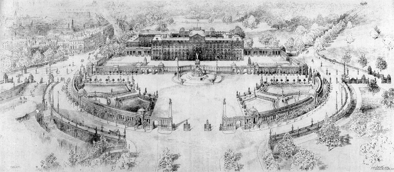 Olacak Buckingham Sarayı, 1910 by Unbekannt