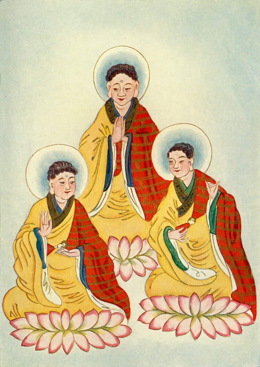"Budist Üçlüsü", 1922. by Unbekannt