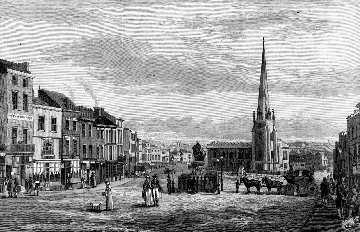 Boğa Halkası, St Martins Kilisesi ile, Birmingham, 1812 1887 by Unbekannt