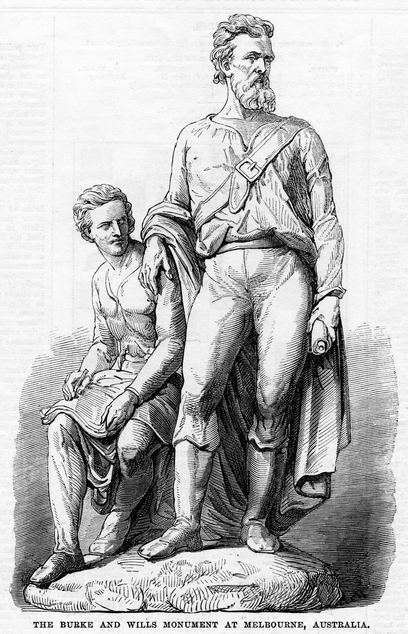Burke ve Wills Anıtı, Melbourne, Avustralya, 1865 by Unbekannt