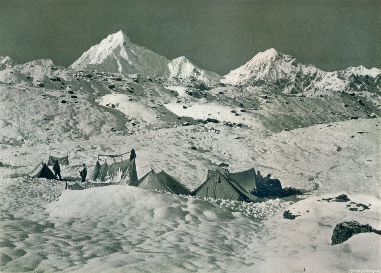 Jongsong La'nın altındaki kamp, c1903 by Unbekannt