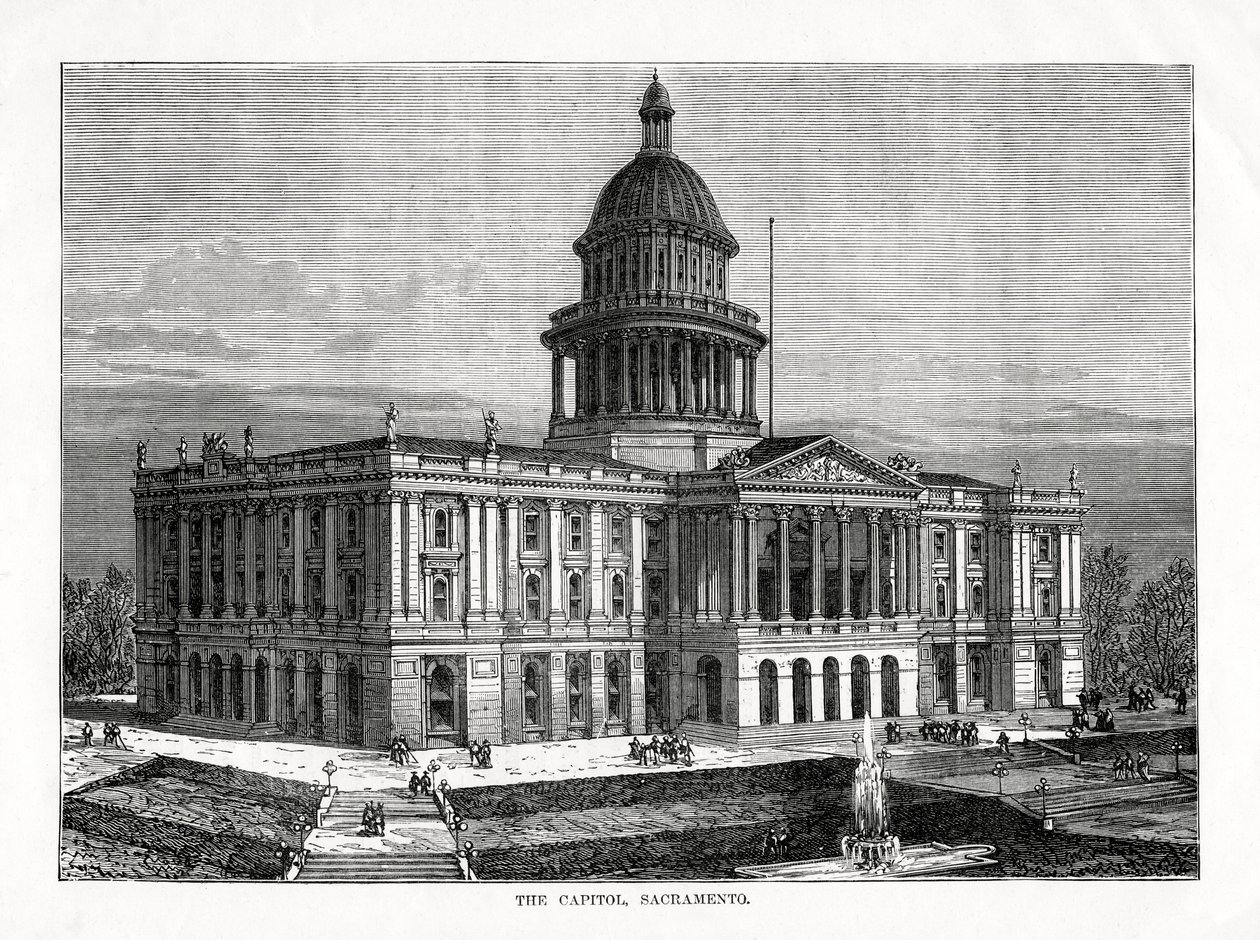 Capitol, Sacramento, Kaliforniya, ABD, 1877 by Unbekannt