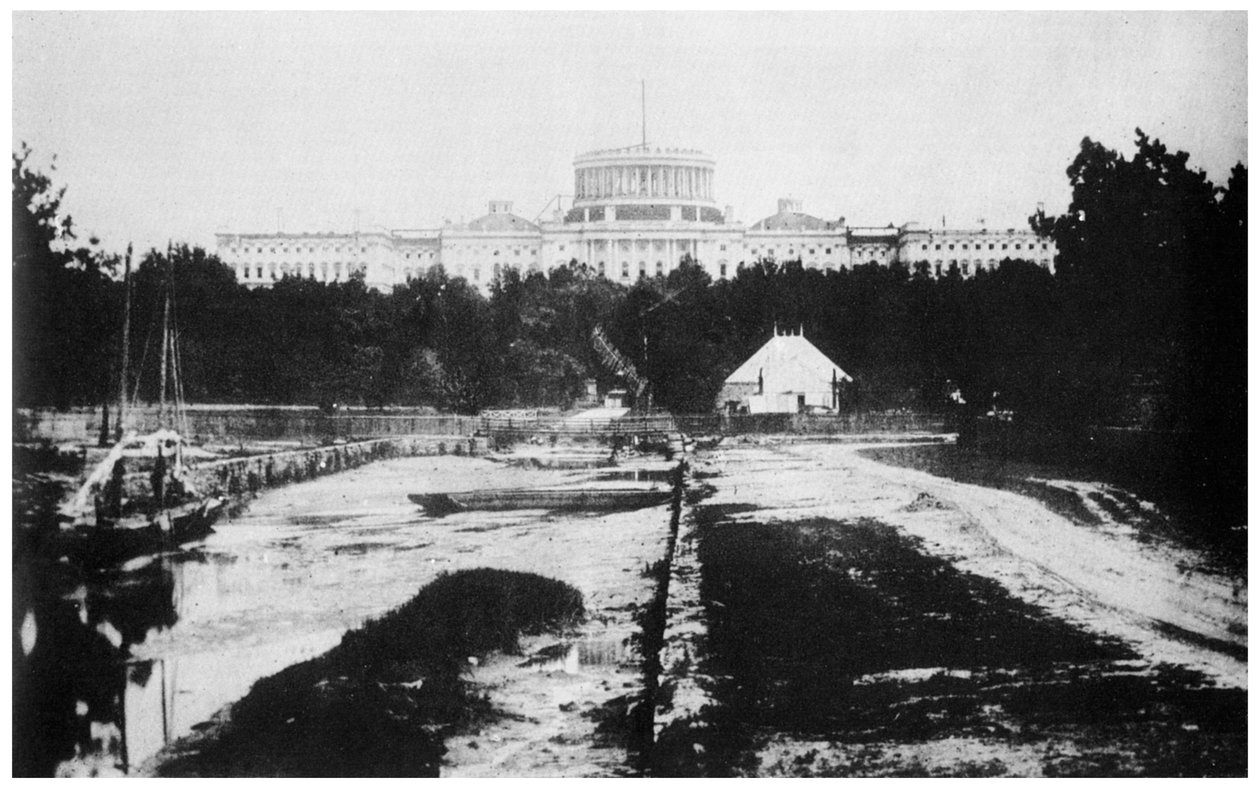 Capitol kubbesiz, Washington DC, ABD, c1858 1955 by Unbekannt