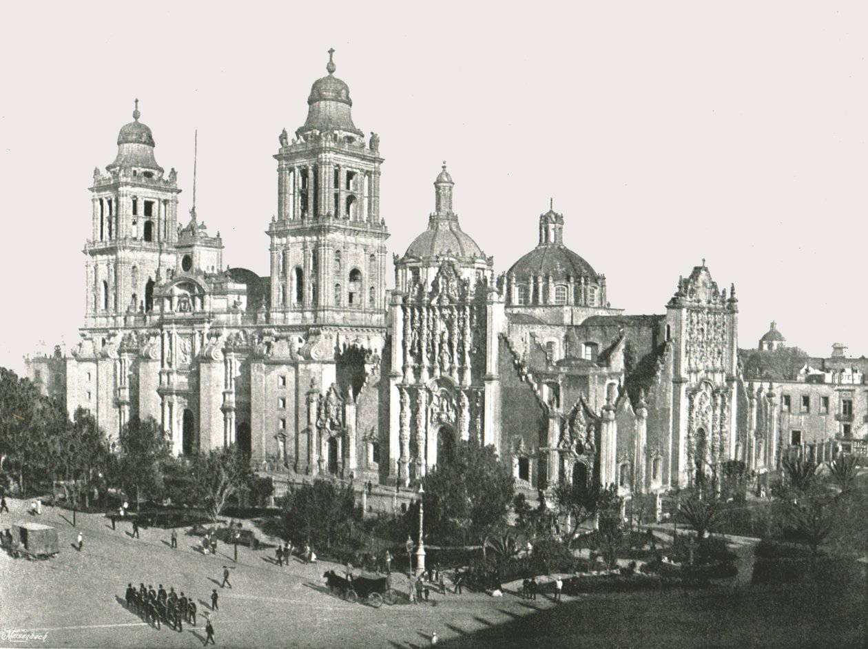 Katedral, Mexico City, Meksika, 1895. by Unbekannt