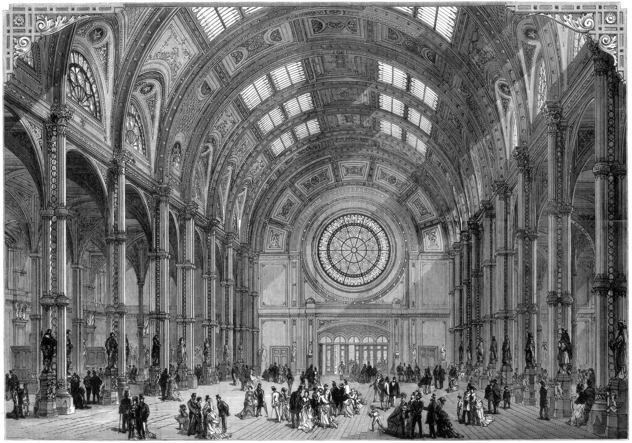Central Hall, Alexandra Palace, Londra, 1875 by Unbekannt