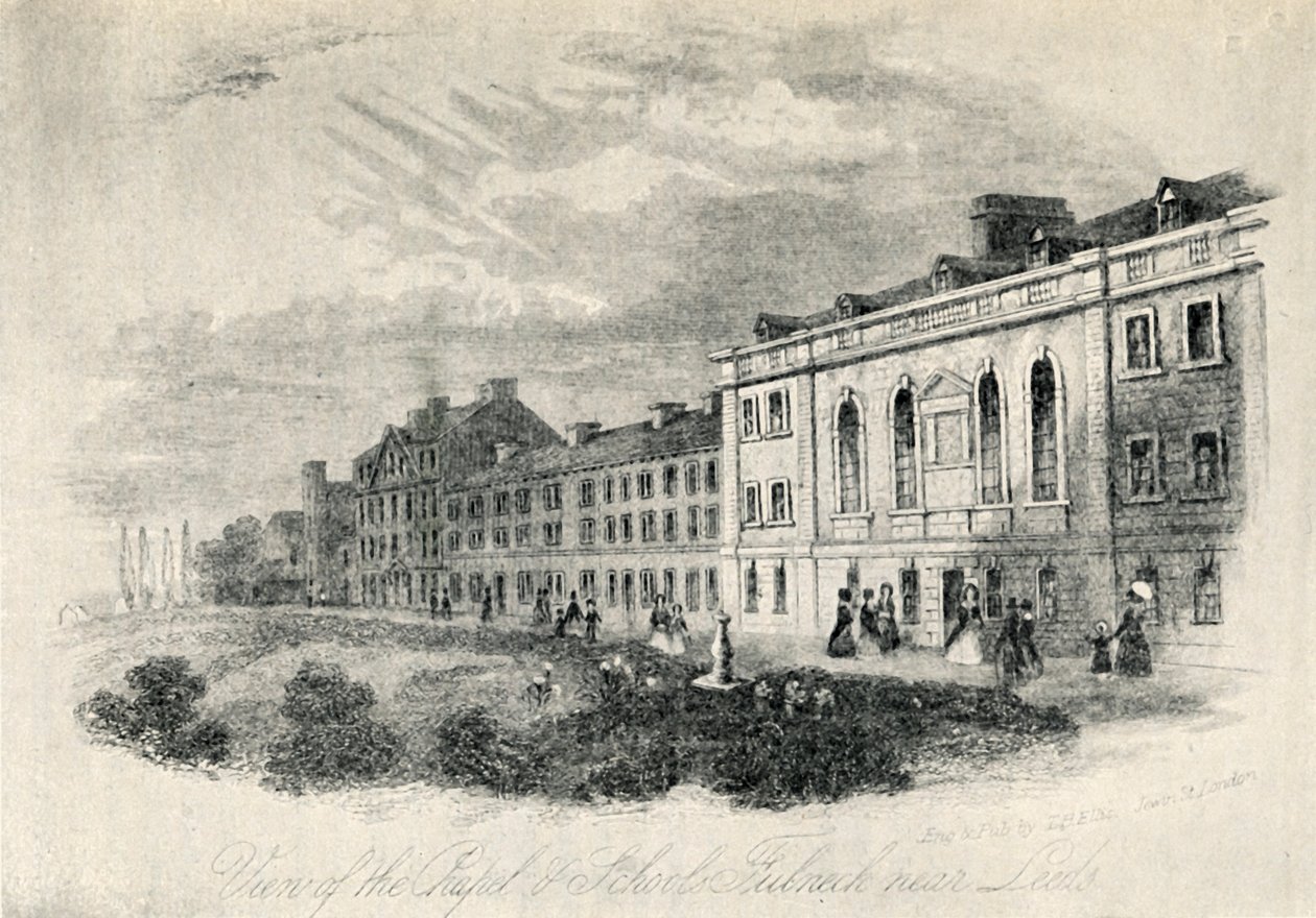 Şapel ve Okullar, Leeds yakınlarındaki Fulneck, 19. yüzyıl, 1947. by Unbekannt
