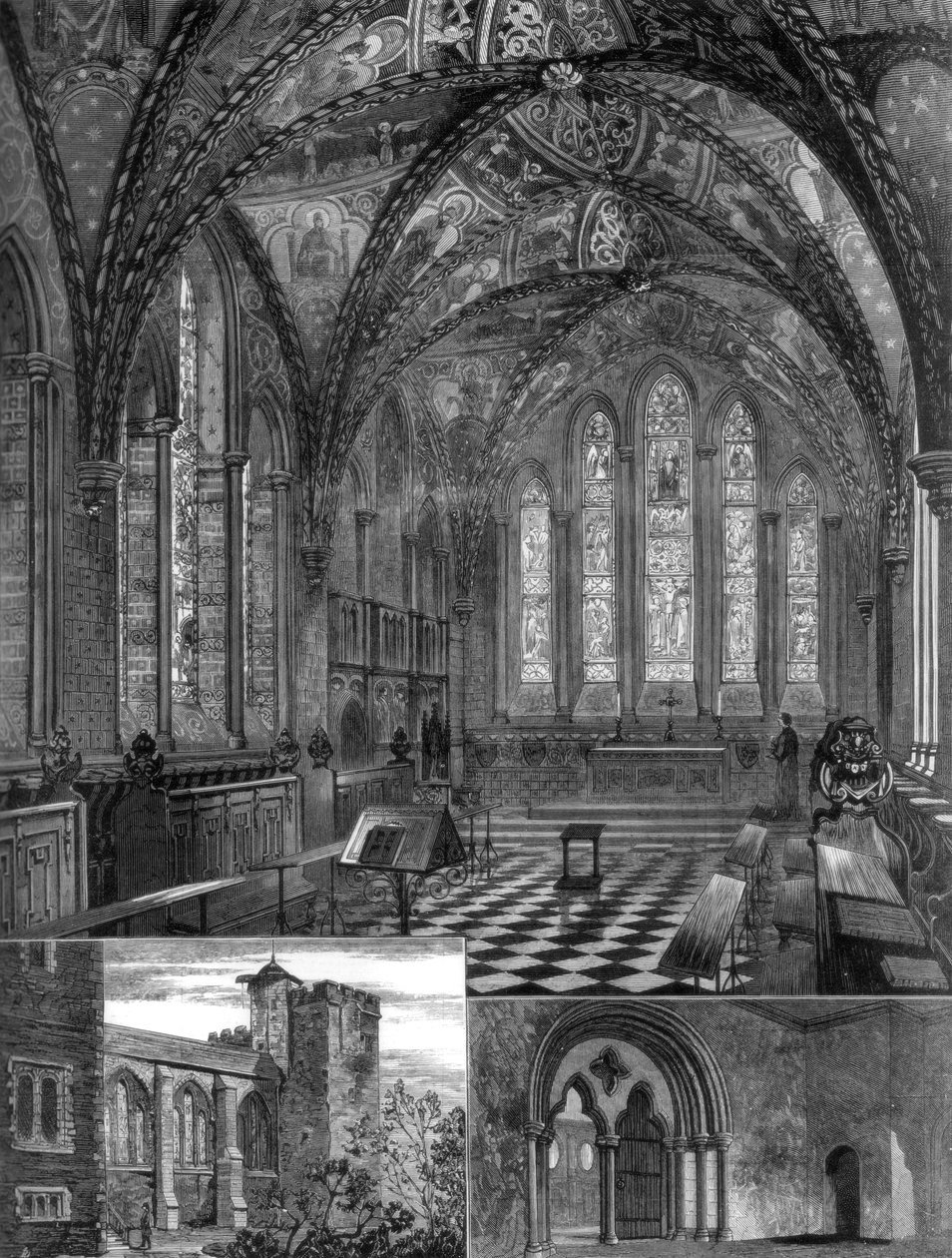 Lambeth Sarayı Şapeli, Londra, 1887 by Unbekannt